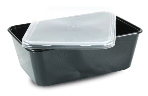 Plastbakke, 750 ml, sort, PP, 1-rums