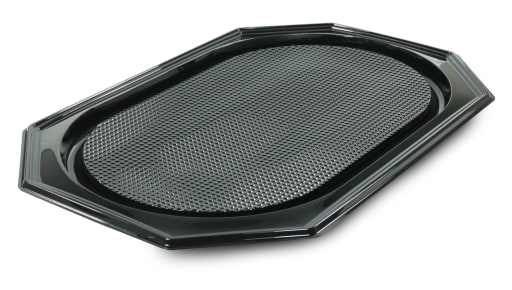 Serveringsfad, 54x36x3cm, sort, RPET, stor