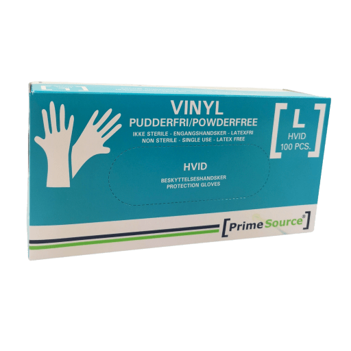 Vinyl Handsker str L, 100stk pr pk