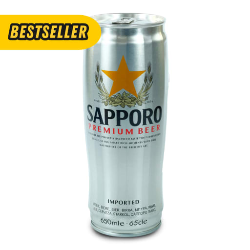 Sapporo silver can - 65cl, 5,0% - japanese beer