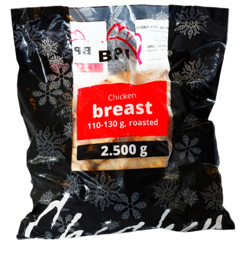 Kyllingebryst, Grillet u/skind, 110-130g - 2,5kg.