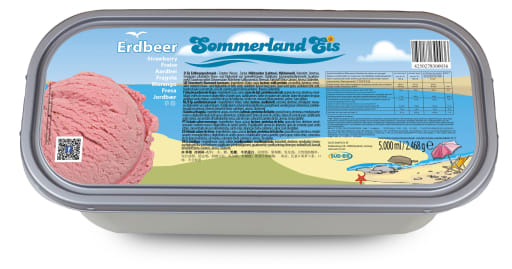 Ice Cream - Strawberry - 5L pr pk