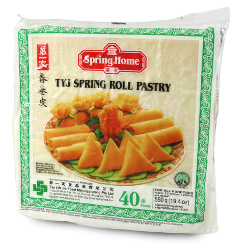 Spring roll Pastry, 21,5x21,5cm - 40 stk pr pk