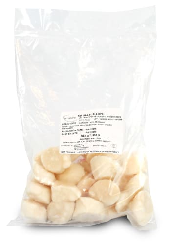 Scallops 10/20 - 1kg pr pk, MSC 80% net weight