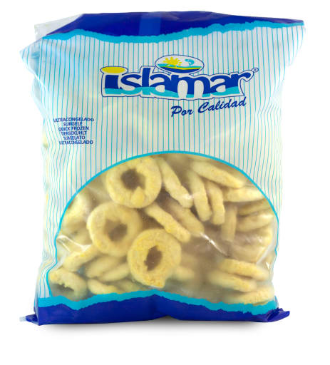 Breaded Squid rings, 1kg pr pk