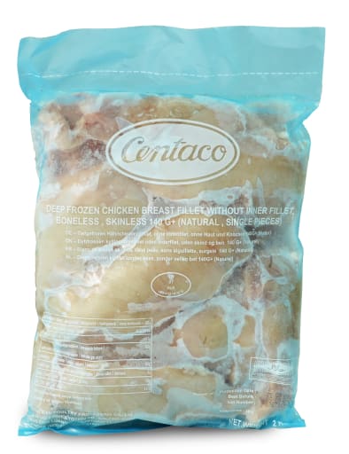 Kyllingebryst, BLOK, usaltet - 2kg pr pk, 140g+ pr. stk.