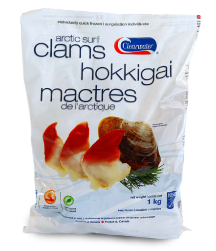 Hokkigai, MSC - 1kg pr pk, size M