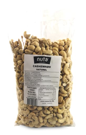 Cashewnødder Naturel 1kg