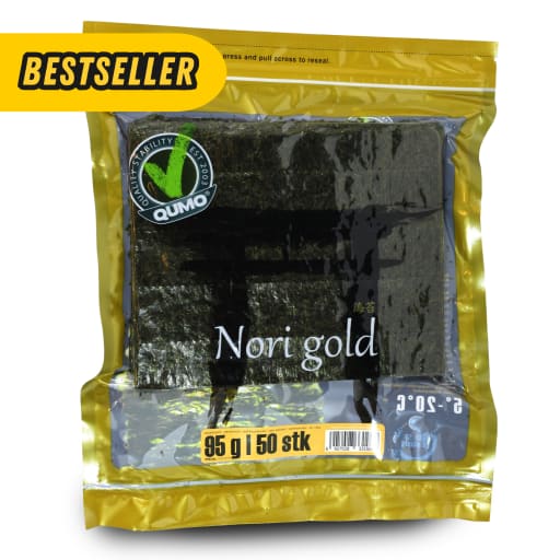 Nori, Gold, HALF-cut, 100pcs pr pk