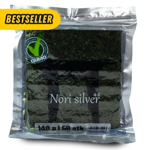 Nori, Silver, HALF-cut, 100pcs pr pk