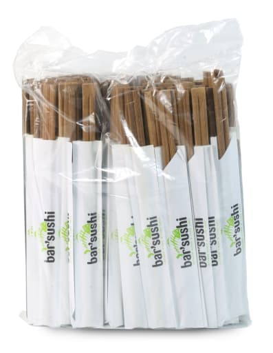 Chopsticks, Bar Sushi,  bamboo, 24cm, Brown, w/cover