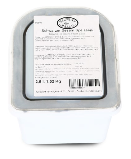 Ice Cream - Black sesame - 2,5L pr stk