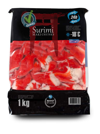 Surimi Chunks, 1kg, MSC red "Original"