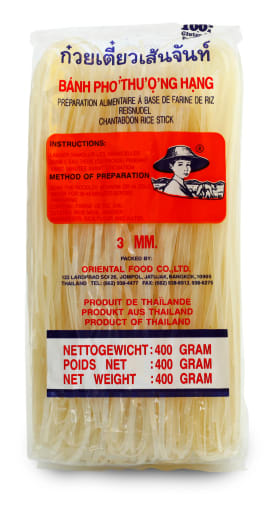 Rice Sticks, 3mm - 400gr pr pk