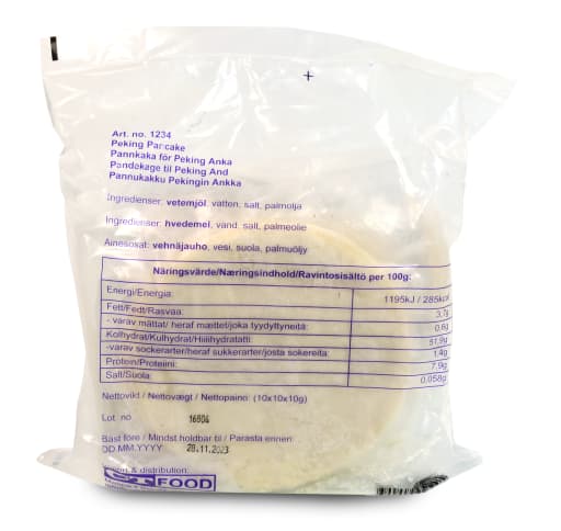 Peking Duck Pancakes, 10x(10x10x10g)