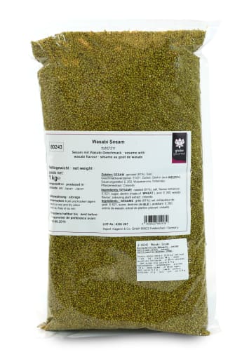 Sesame, Green - Wasabi flavour - 1kg pr pk