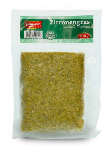 Lemon Grass, cut, 100gr pr pk, Frozen