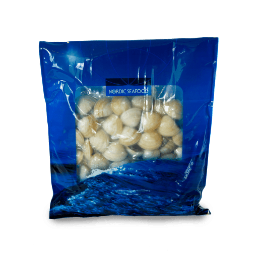 Venusmusslor m. skal 70/90, Fryst MSC