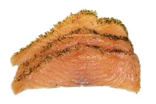 Gravad Laxfilé skivad sida