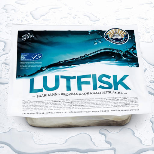 Lutfisk med skinn konsument förp