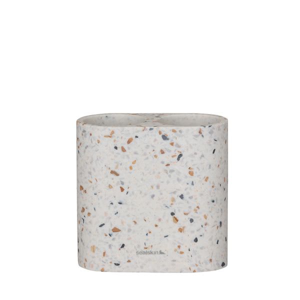 Sealskin Blend Tannbørsteholder Dobbel Terrazzo