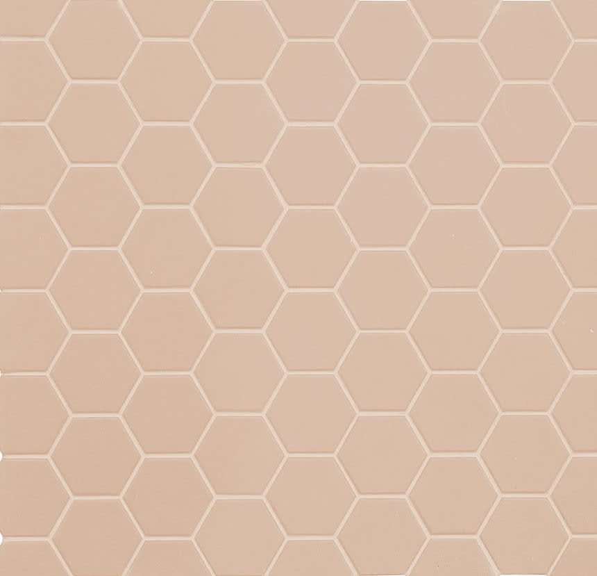 Hexa mosaikkflis Rosy Blush