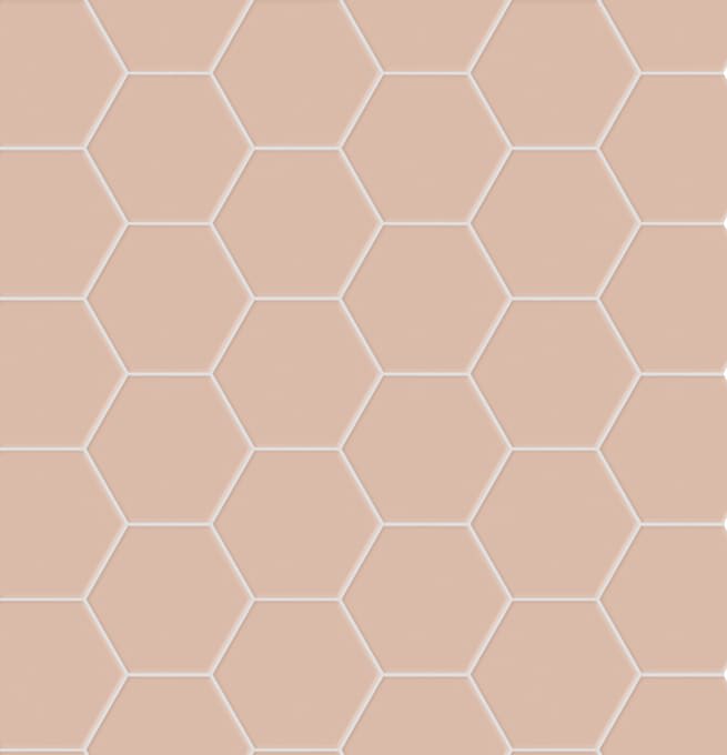 Hexa Floor 14x16 flis Rosy Blush