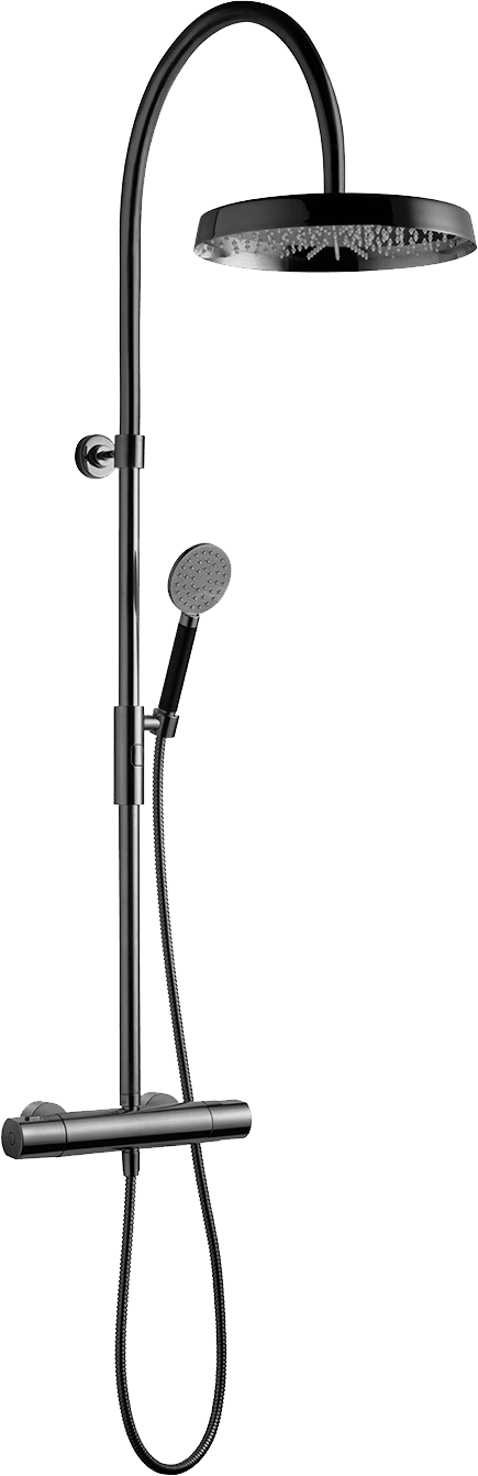 Tapwell Arm7300 Black Chrome Komplett Takdusj