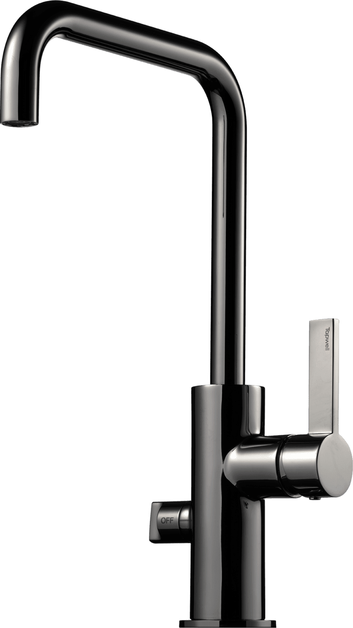 Tapwell ARM984 Black Chrome Kjøkkenkran med Avstengning