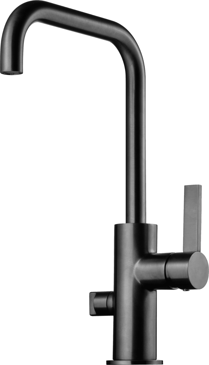 Tapwell ARM984 Brushed Black Chrome Kjøkkenkran med Avstengning