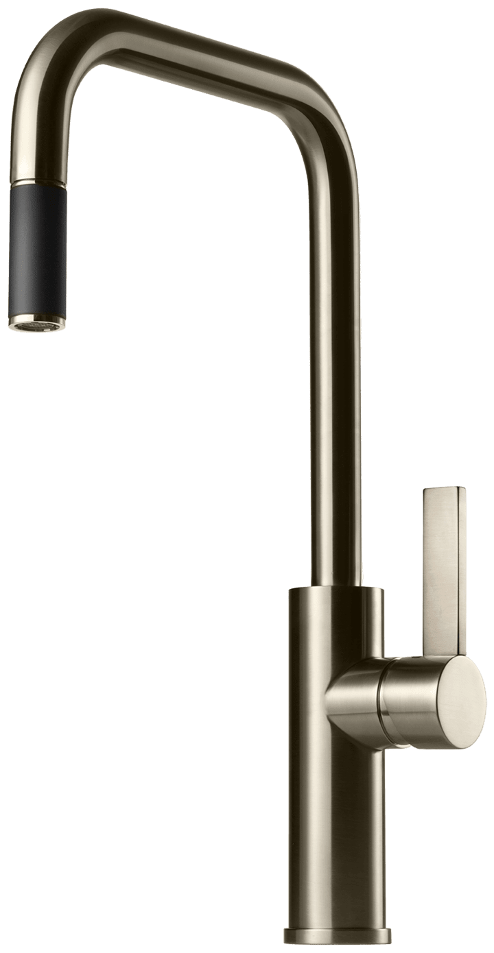 Tapwell Arm985 Brushed Nickel Kjøkkenkran med Uttrekkbar Hånddusj