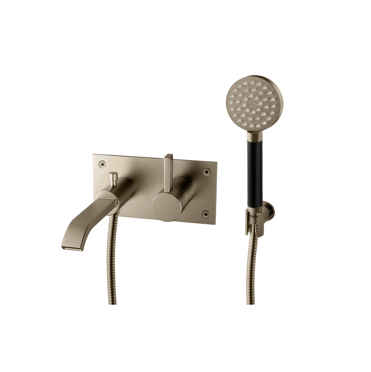 Tapwell Arm036 Brushed Nickel Innbyggingsbatteri For Badekar