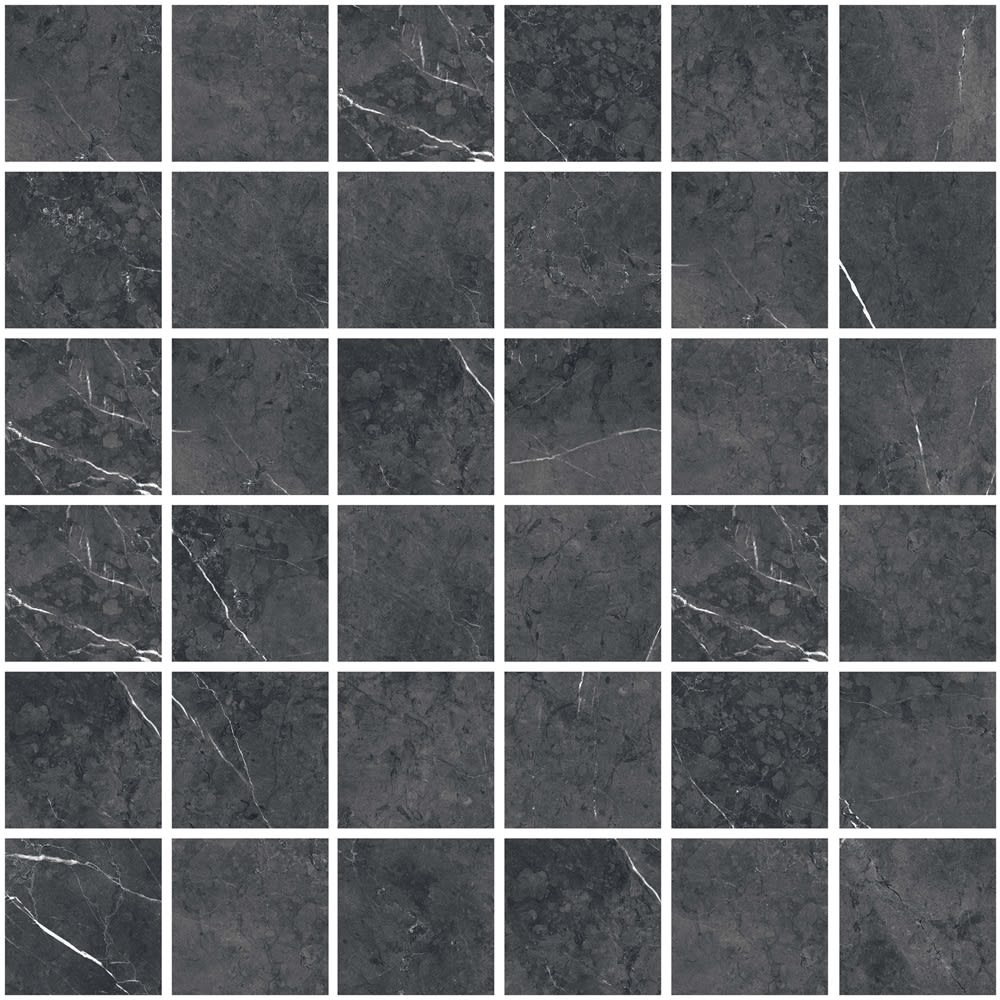 Classica Nero Marquina 5x5 Mosaikk