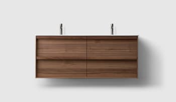 Haven H2 140Cm Walnut Wood Inkl. med porselensservant