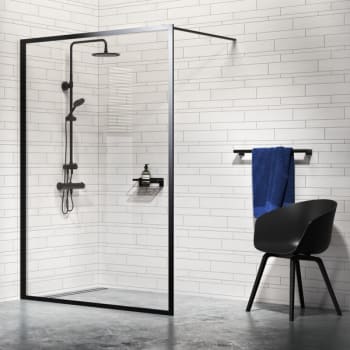 Contour Walk-in A3 120cm sort matt