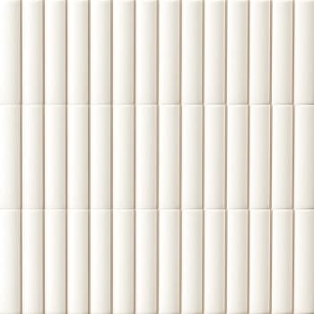 Fluted White 10x30 flis