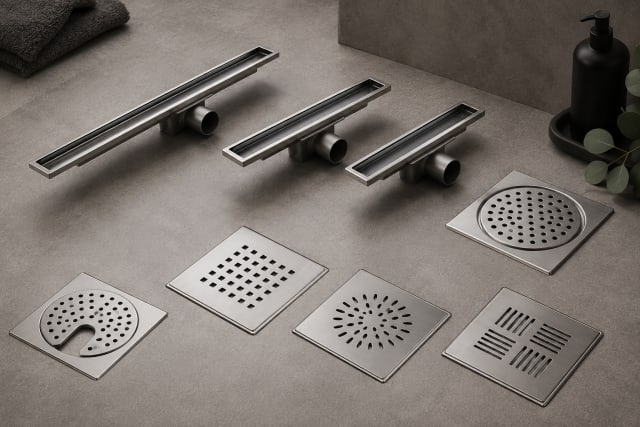 Sluk og designslukrist til baderom