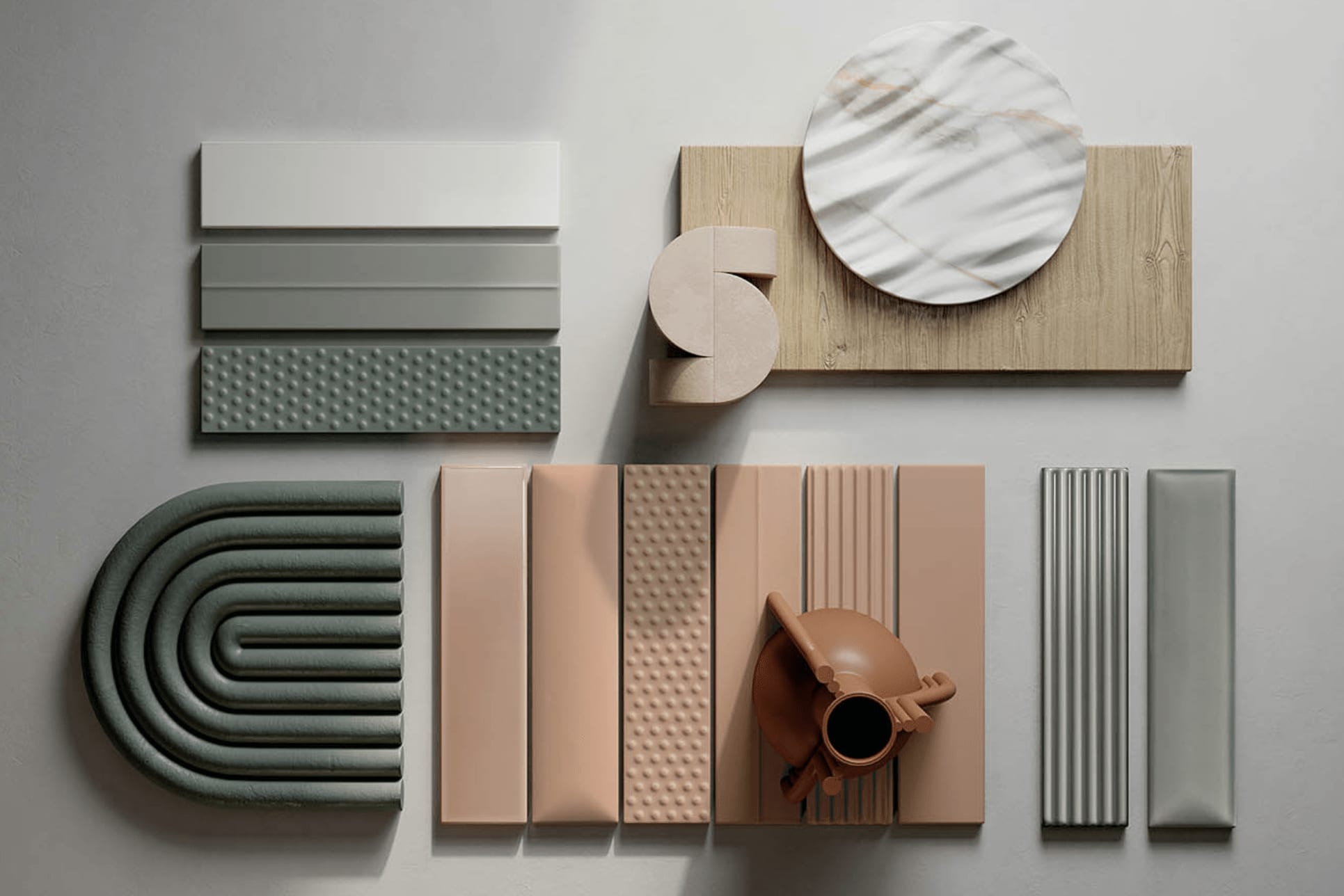 Vibes fliser i et mord board