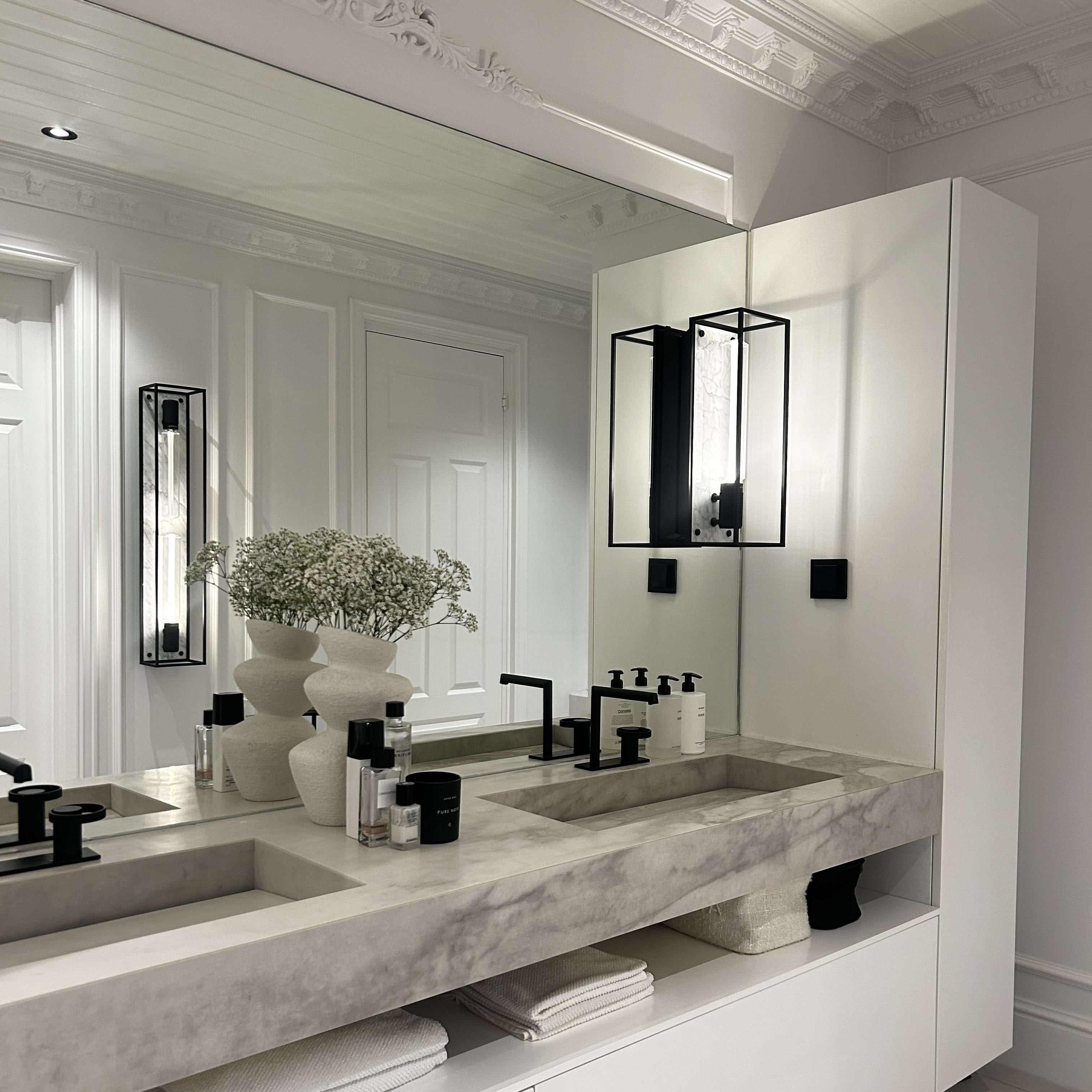 Hjemme hos Malin Janine med skreddersydd baderomsinnredning