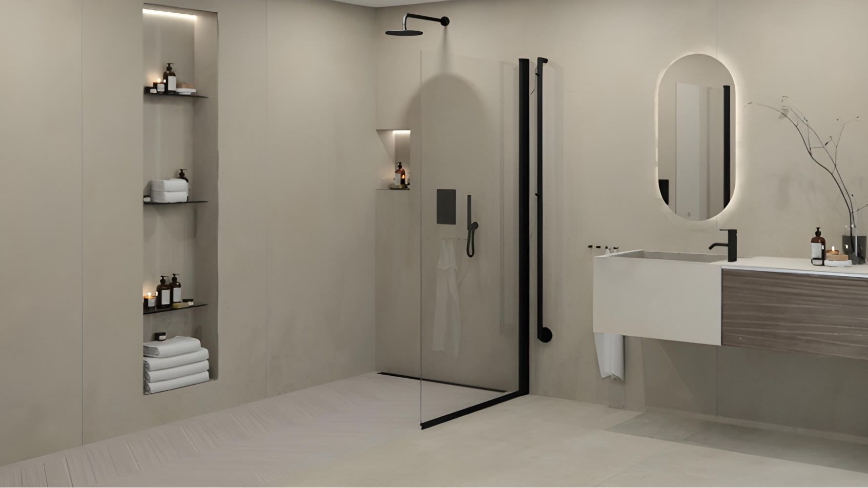 Sensi baderomskonsept med skreddersydd Arbi møbel