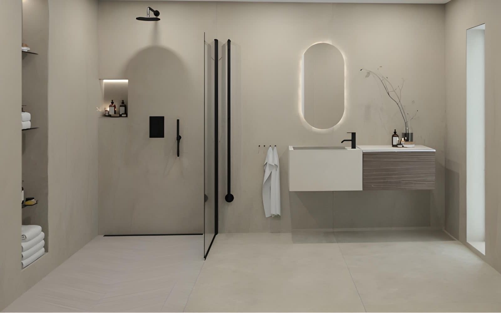 Sensi fliser i baderomspakken til Norfloor