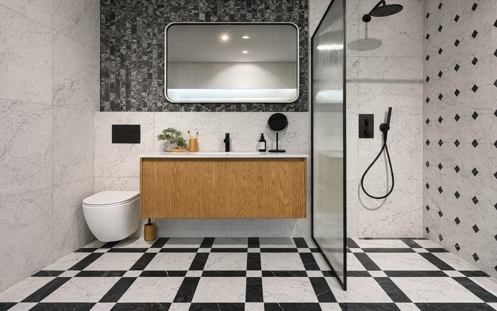 Classica baderomspakke i tidløs elegant marmor