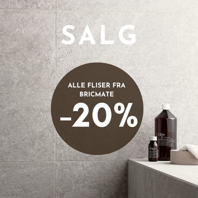 Bricmate gulvfliser og veggfliser på salg