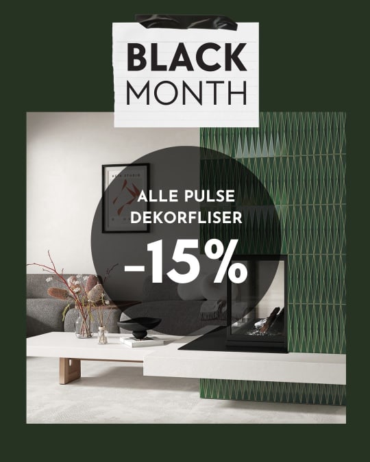 Pulse grønne veggfliser på salg