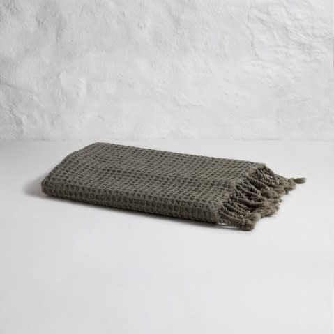 Loom Waffle Khaki Badehåndkle