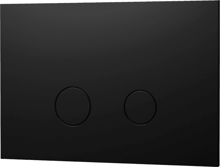 Duo112 Tece Mattsvart Betjeningsplate Til Vegghengt Toalett