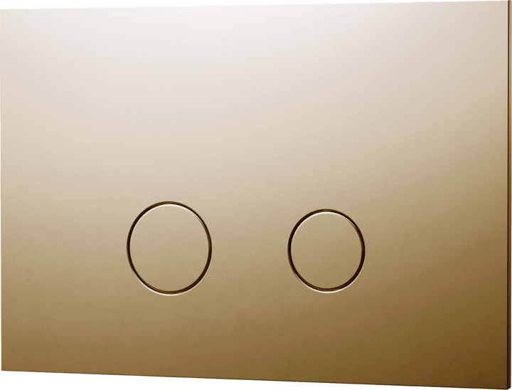 Duo112 Tece Oksiderende Messing Betjeningsplate Til Vegghengt Toalett