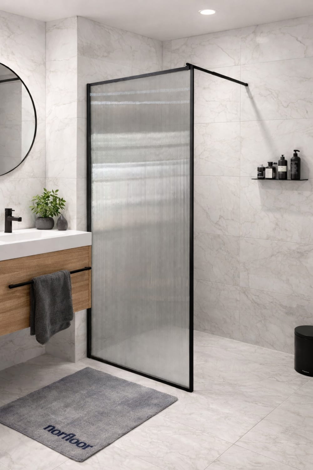 Alma Fluente fastfelt med riller 110cm