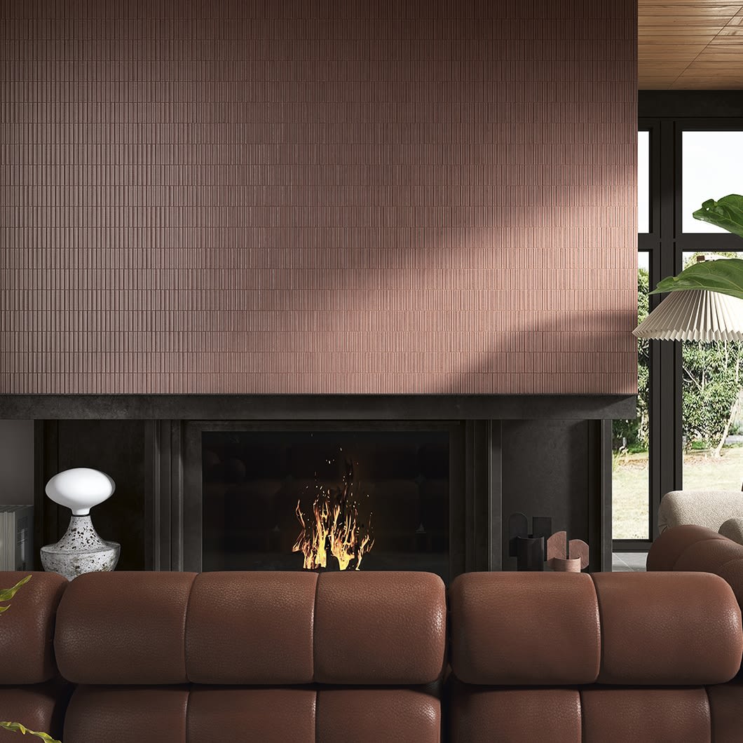 Mini Stick Rust Berry 31,6x31,6 Glossy Mosaikk