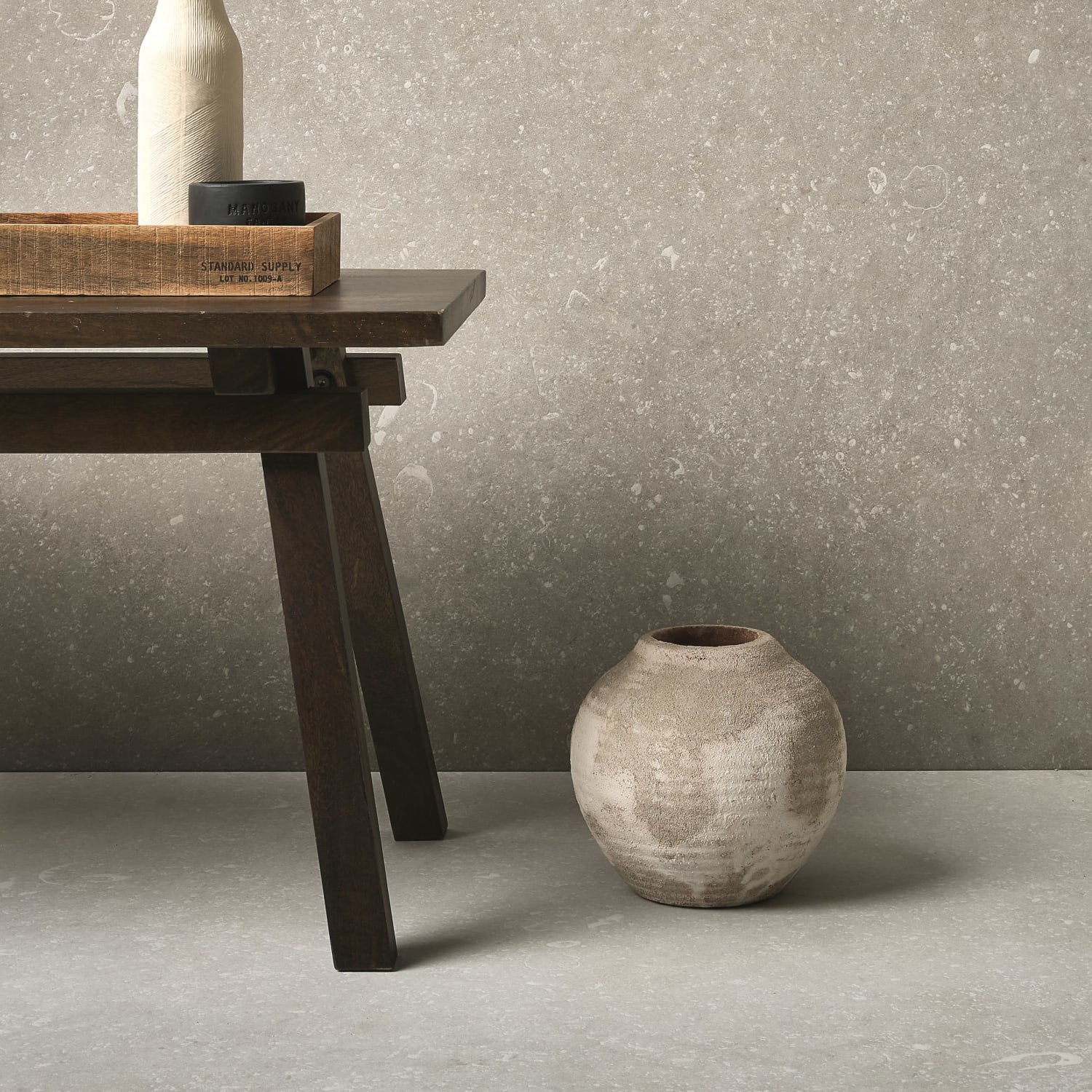 Norlith Drift Grey 60x60 Ultra Matt Rektifiserte